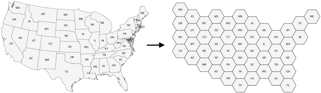 Создание гексагональных карт из геопространственных полигонов
